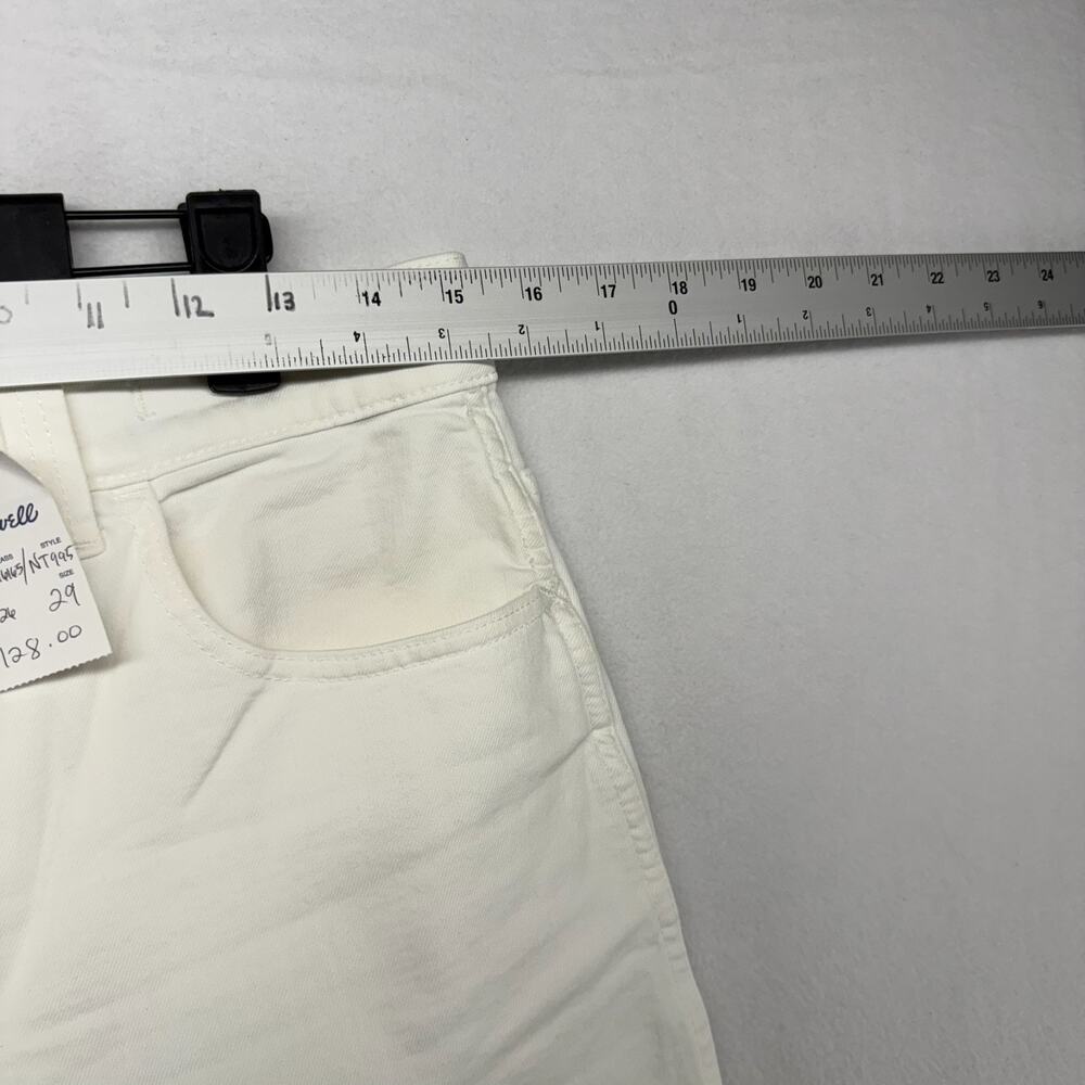 Madewell Jeans Women's 29 White The Perfect Vintage Wide Leg Denim Cotton NEW - Picture 4 of 11